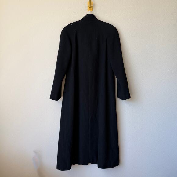 Regency Cashmere Saks Fifth Avenue Black Vintage Peacoat Size 6 - Picture 3 of 5